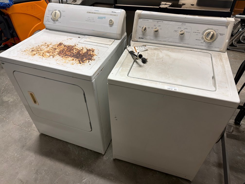 Kenmore washer and dryer