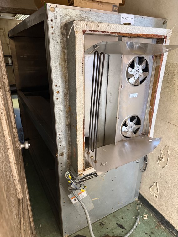 Scrap: 2 door cooler w/ no doors or compressor