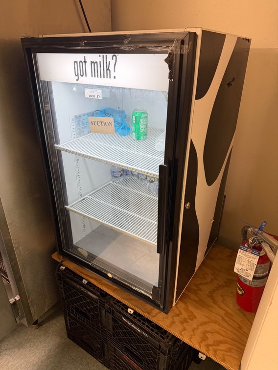 True glass door cooler