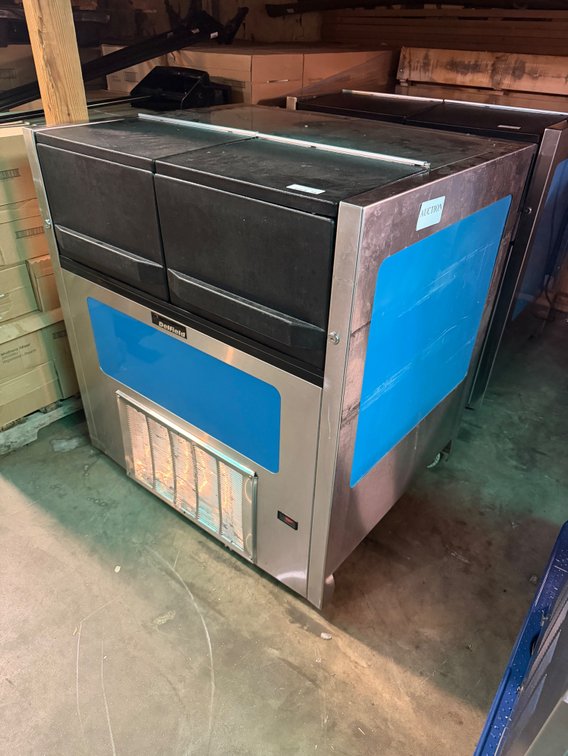 Delfield reach-in cooler box on wheels