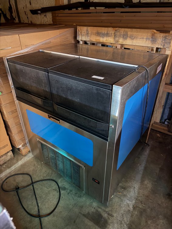 Delfield reach-in cooler box on wheels
