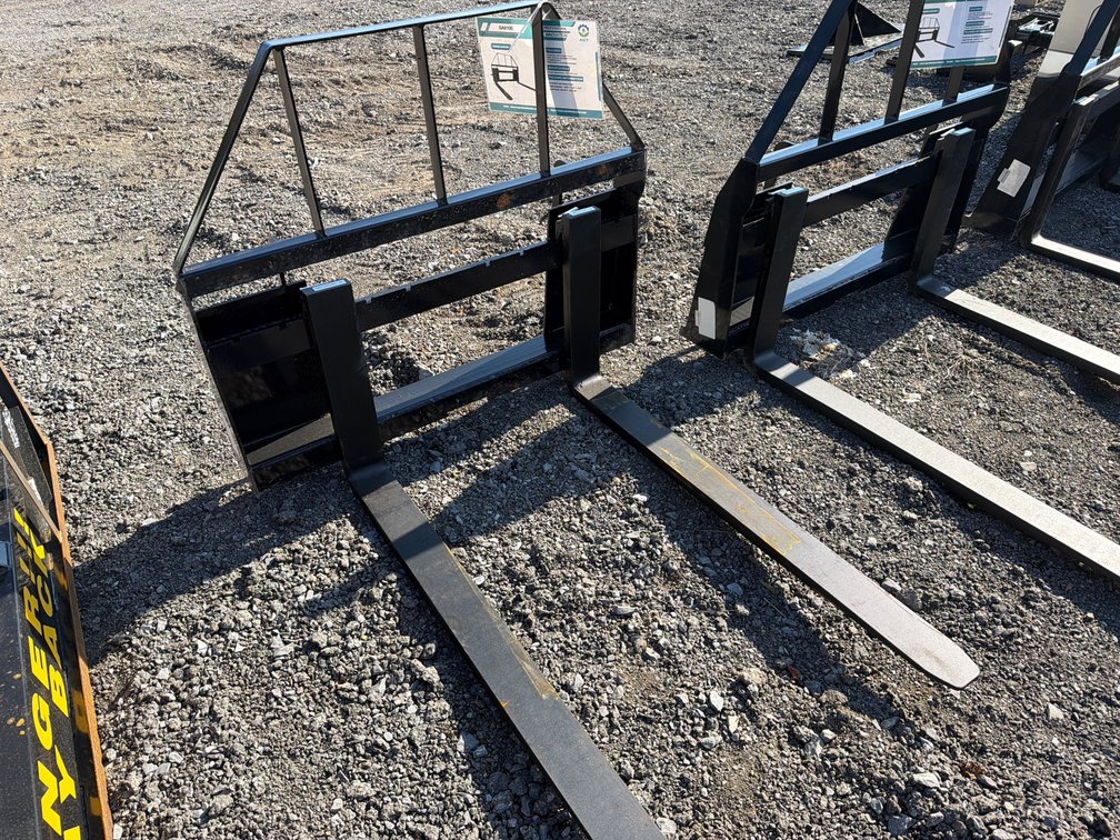 Unused Mower King Skid Steer Pallet Forks