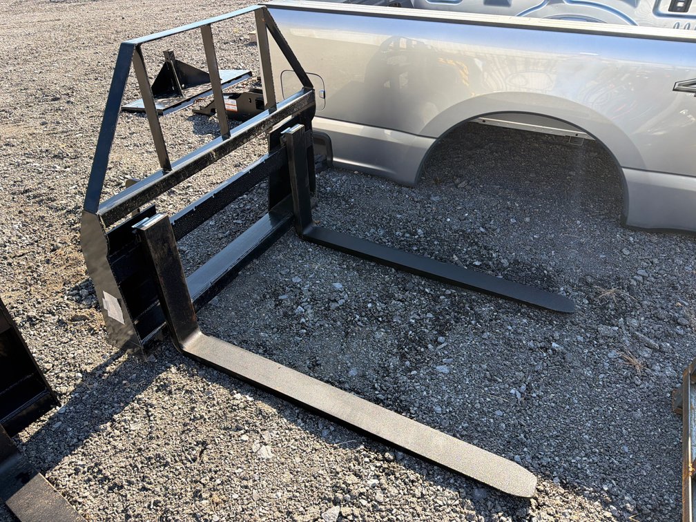 Unused Mower King Skid Steer Pallet Forks