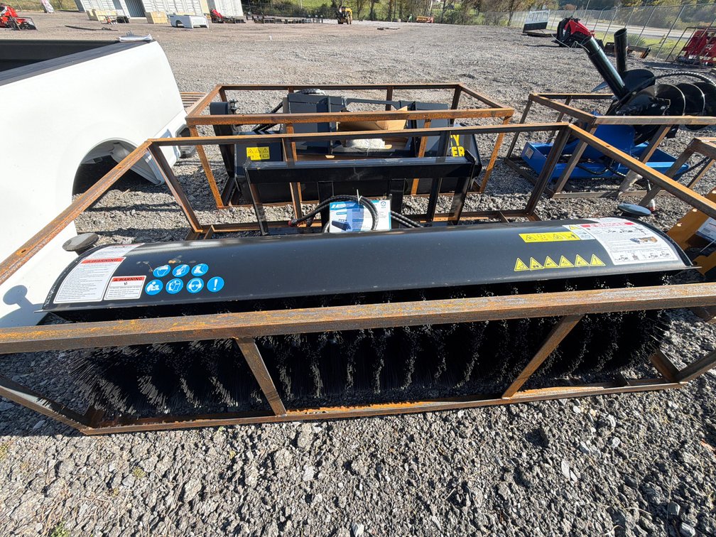 Unused Mower King Skid Steer Angle Broom