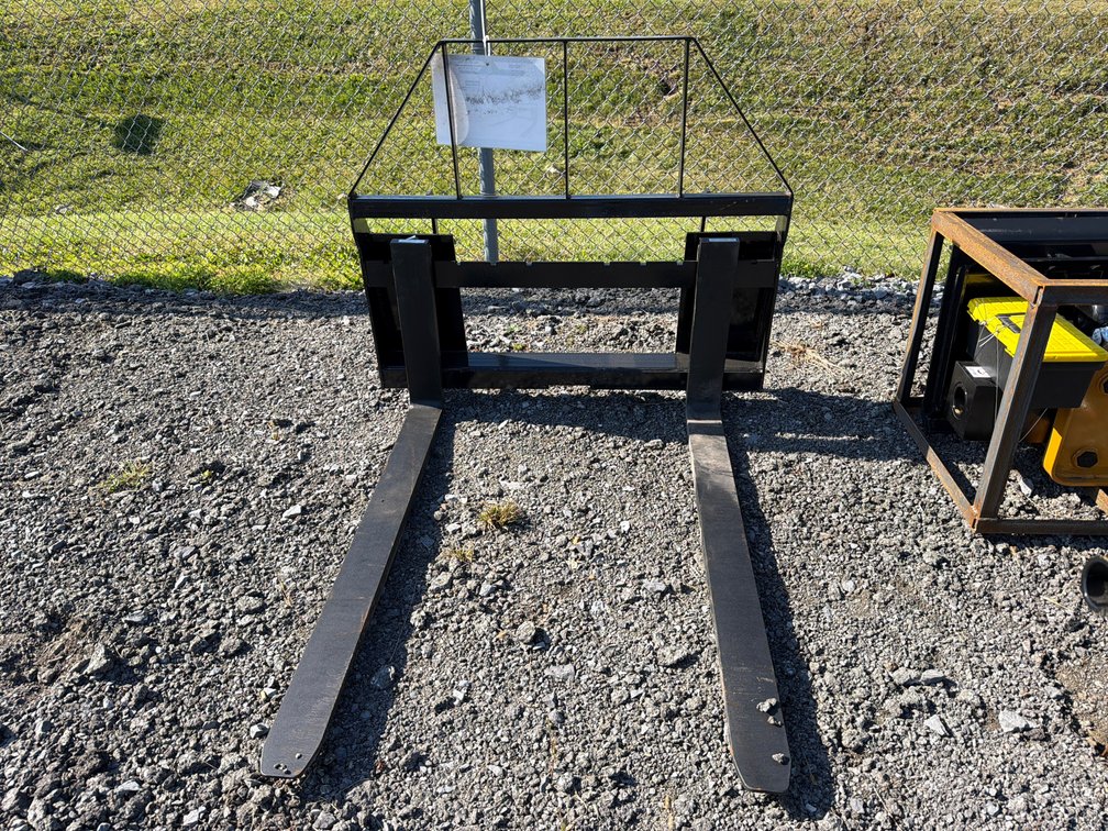 Unused Mower King Skid Steer Pallet Forks