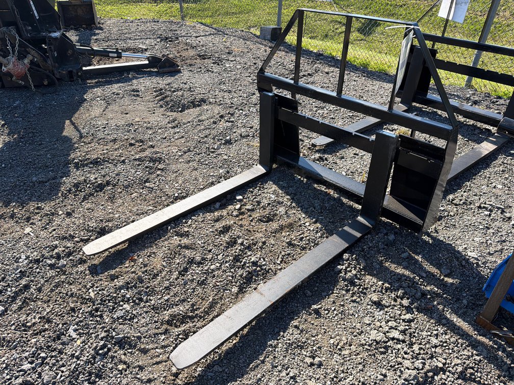 Unused Mower King Skid Steer Pallet Forks