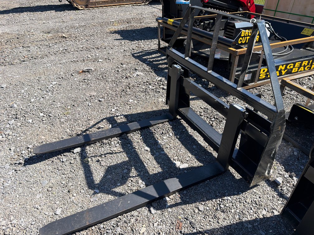 Unused Mower King Skid Steer Pallet Forks