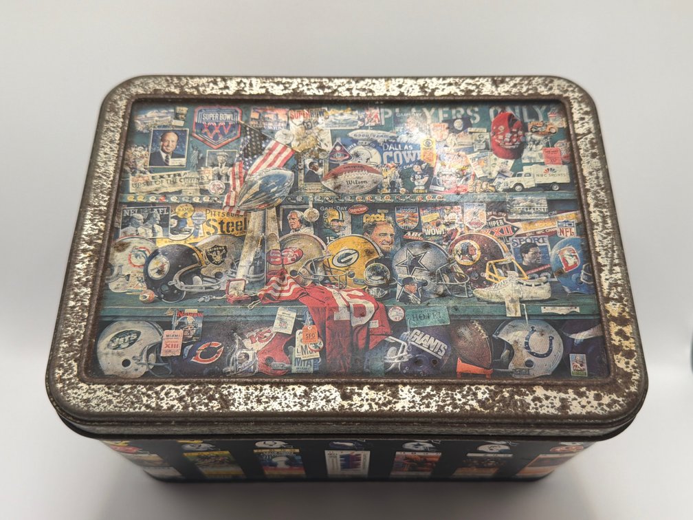 NFL Superbowl XXV Chocolate Tin