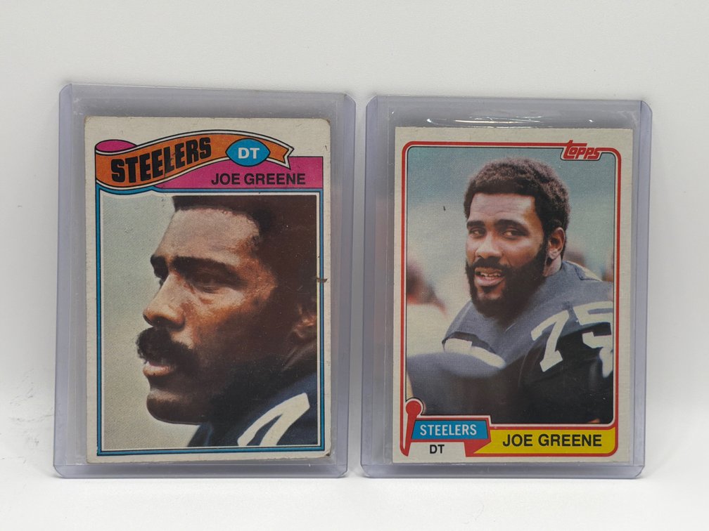 2pc Joe Green Topps Cards #405, #495
