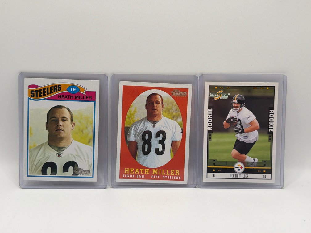 3pc Heath Miller Cards