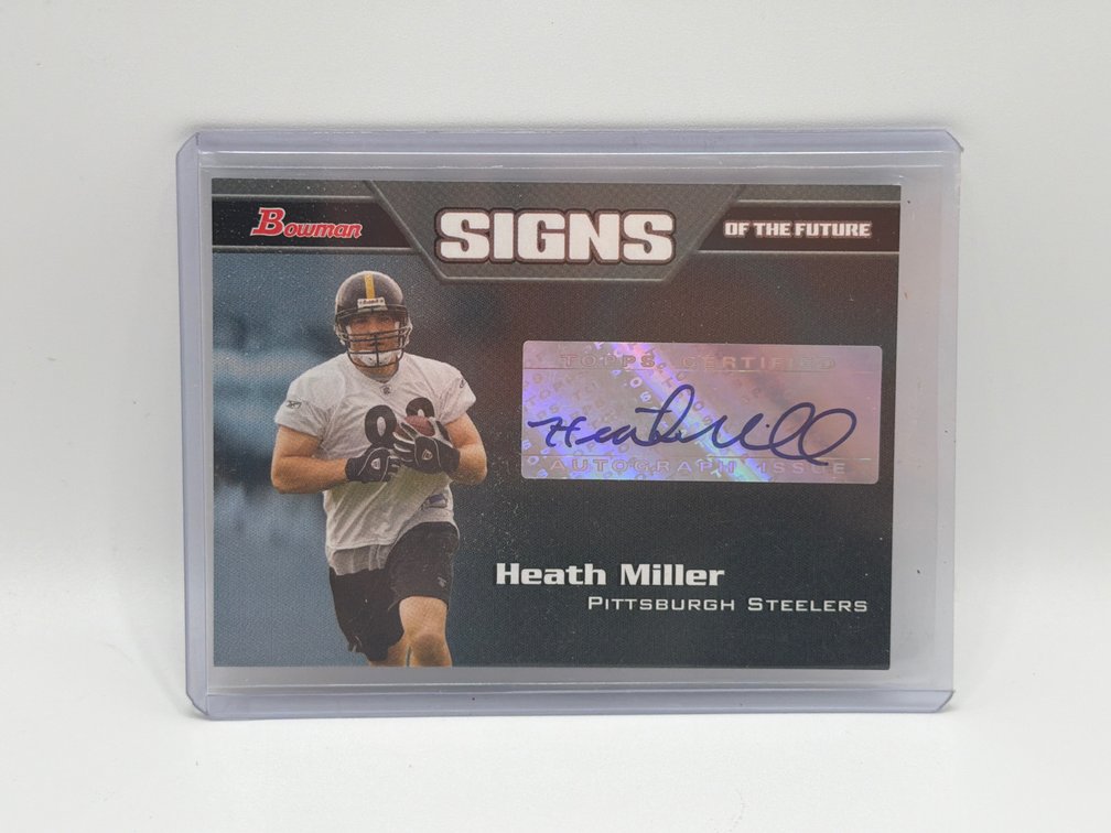 Heath Miller Topps Signed Card
