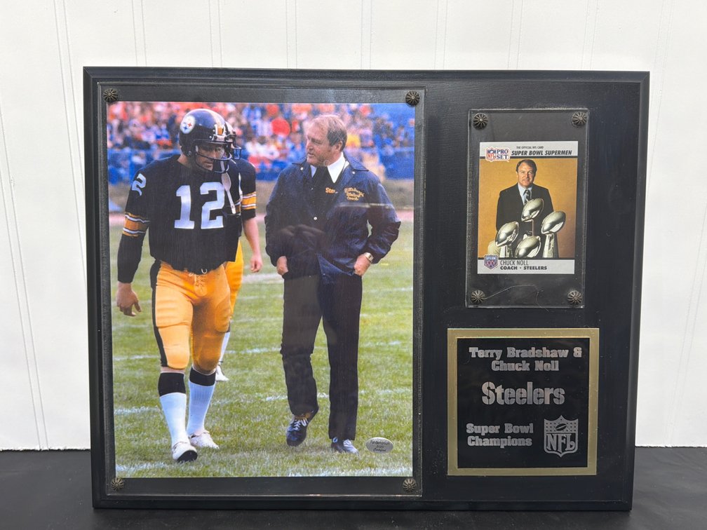 Terry Bradshaw & Chuck Noll Plaque