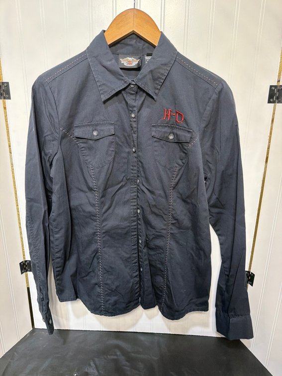 WM Harley Davidson Button Down
