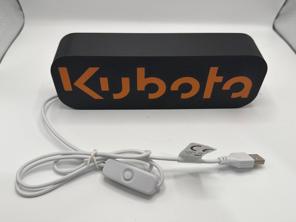Kubota Lit Sign
