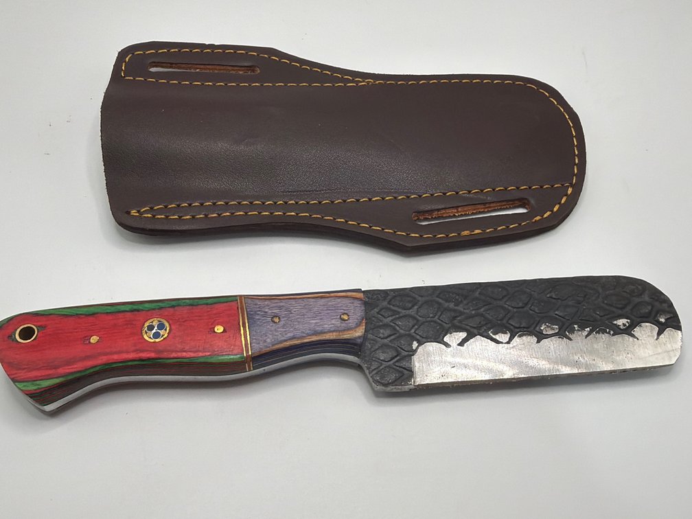 Damascus Style Cowboy Knife