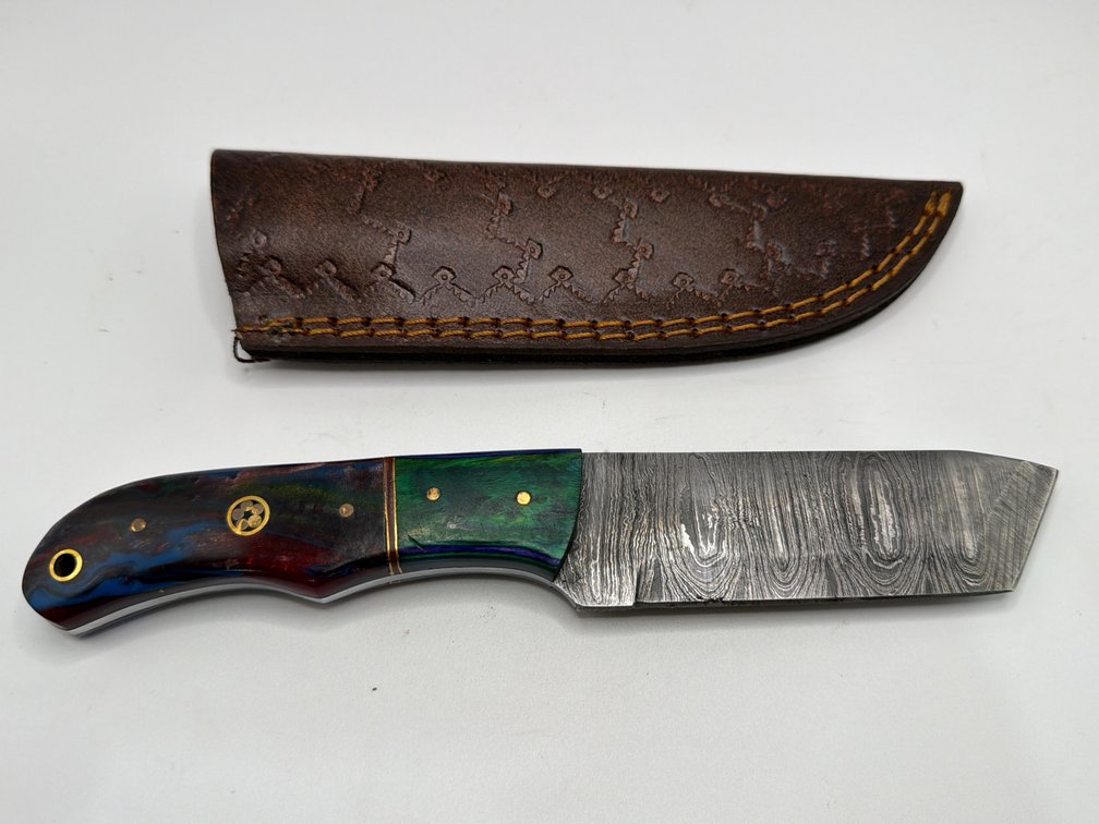 Damascus Style Bull Cutter Knife