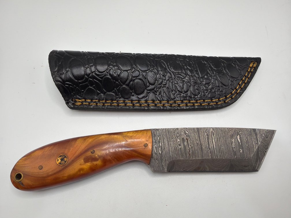 Damascus Style Sheepsfoot Knife