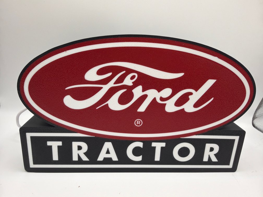 Ford Tractor Lit Sign