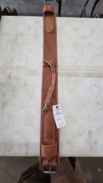 Leather Saddle Cinch - 36"