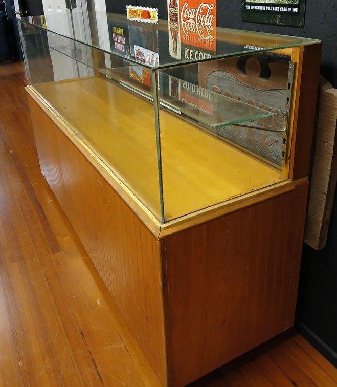 Display Case with Glass Shelves