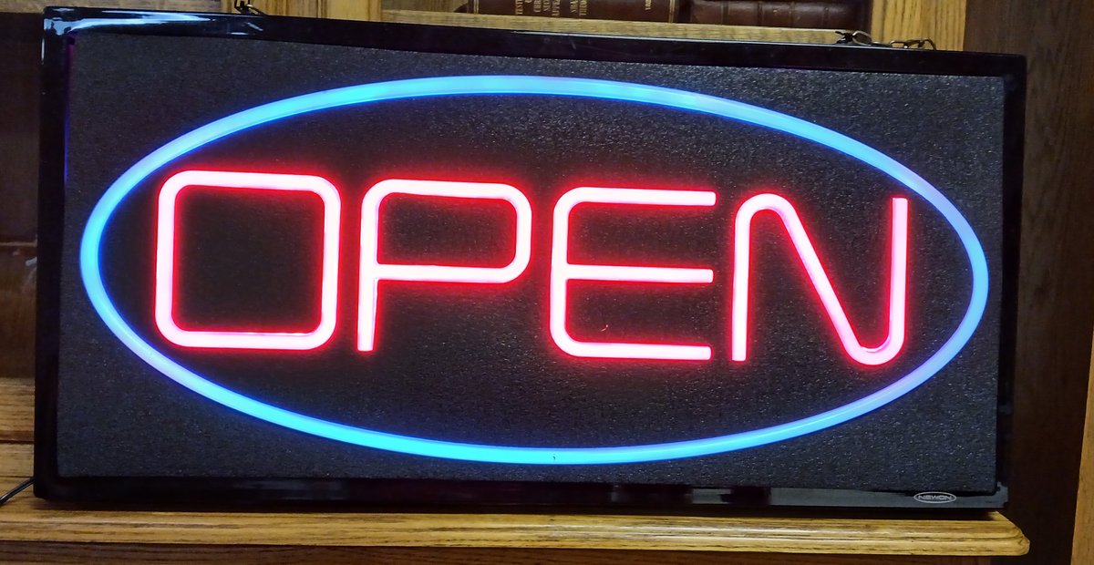 Lighted Open Sign