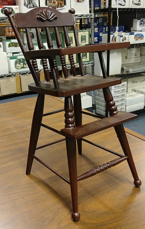 Vintage Wooden Classic Doll High Chair