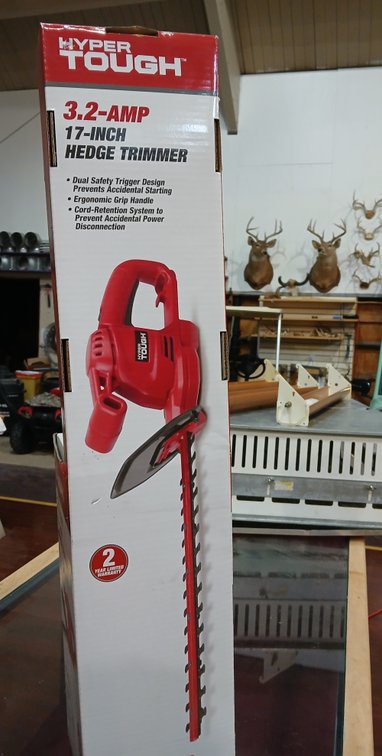 Hyper Tough 17" Hedge trimmer - New