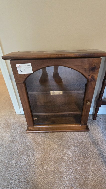 Glass display case