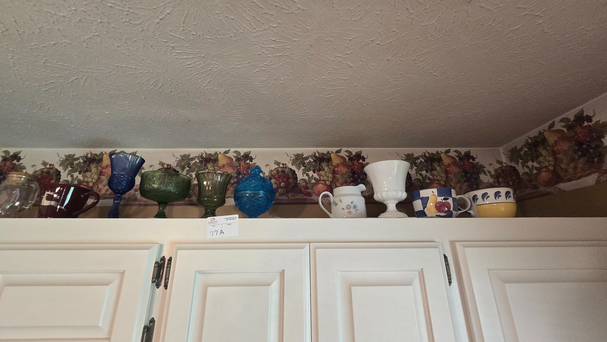 Contents on top of cabinets