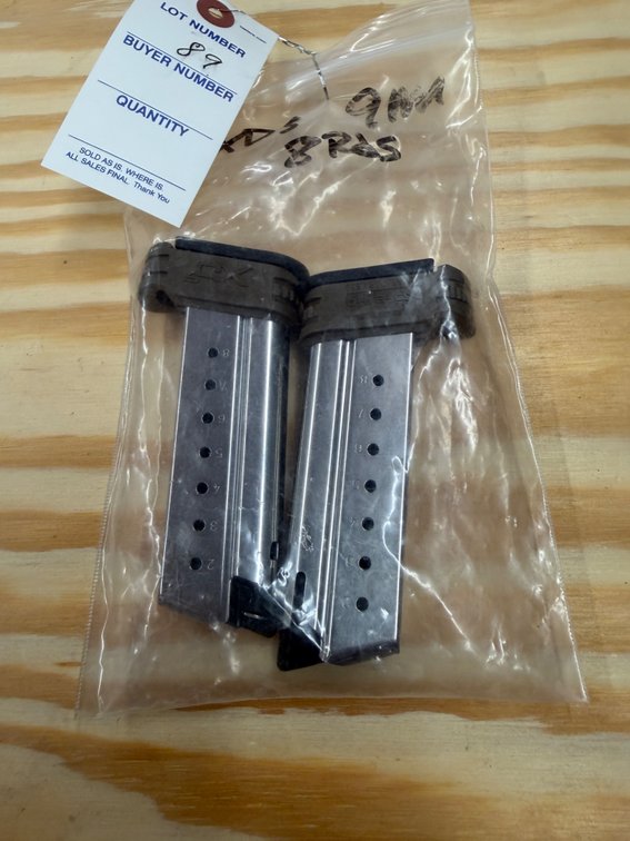 2 XDS 9mm Mags - 8-round