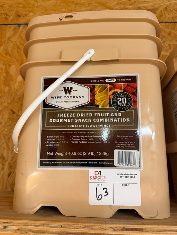 WISE Freeze Dried Meals (Fruit & Snack)