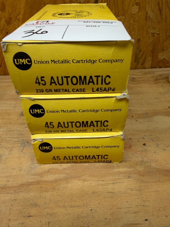 150 rounds of .45auto - 230gr. FMJ