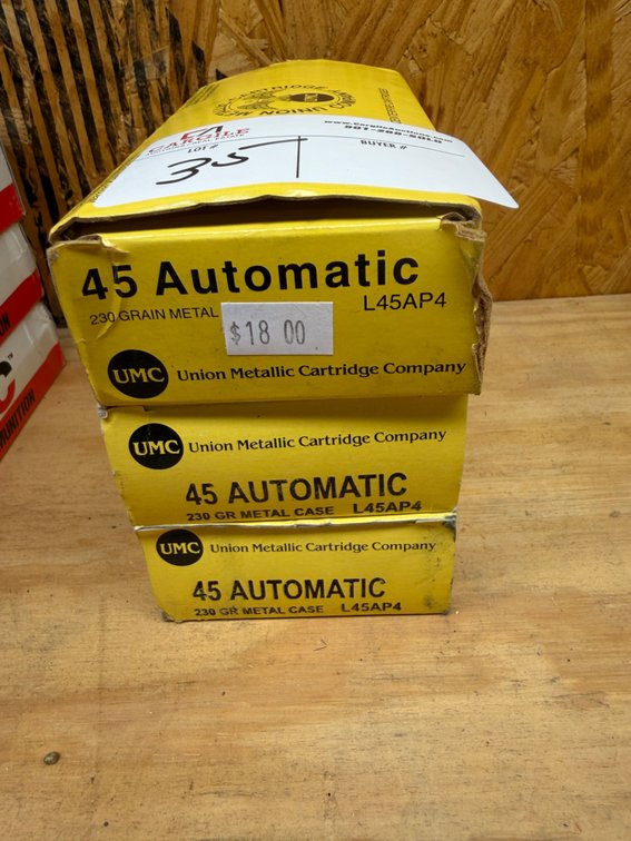150 rounds of .45auto - 230gr. FMJ