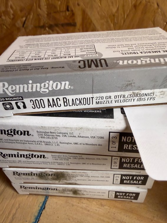 100 Rounds of Remington .300AAC - 200gr. Sub-Sonic