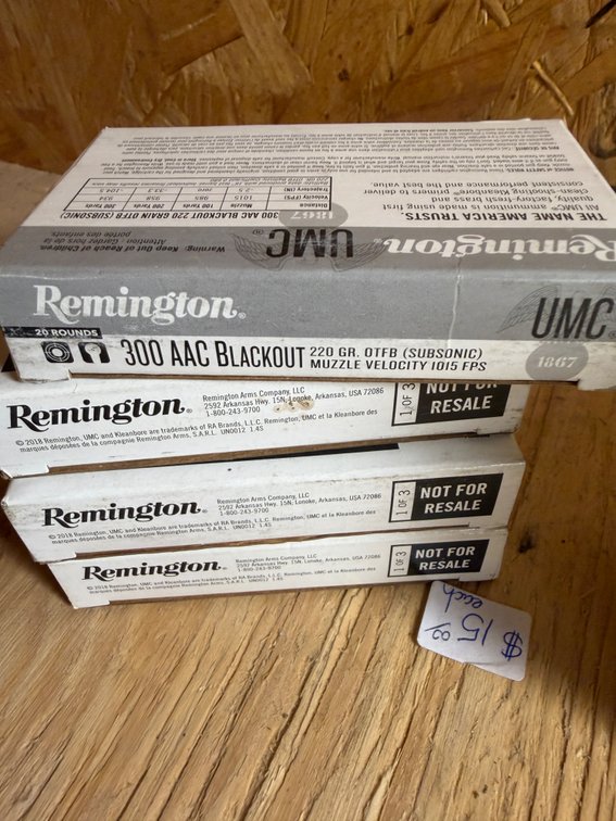 100 Rounds of Remington .300AAC - 200gr. Sub-Sonic