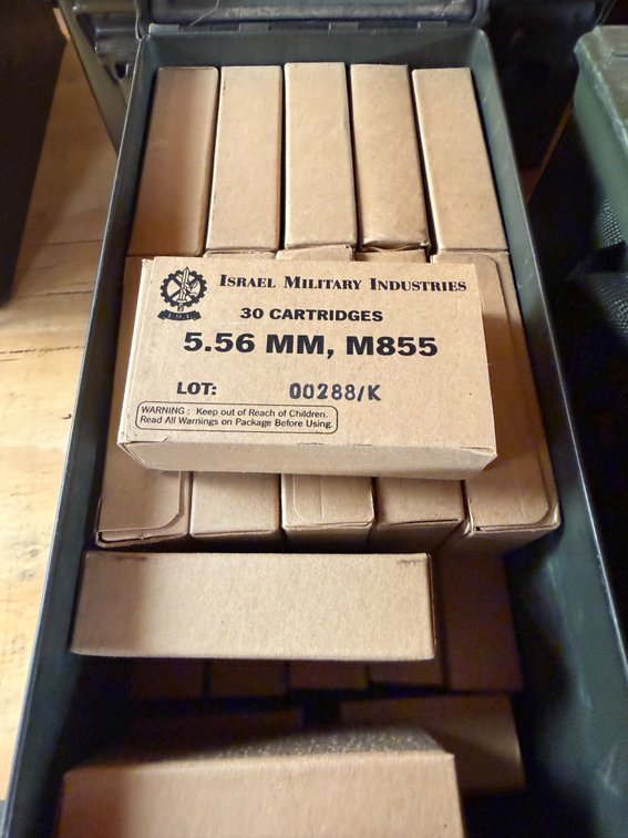 1050 rounds Israel Steel Core 5.56mm