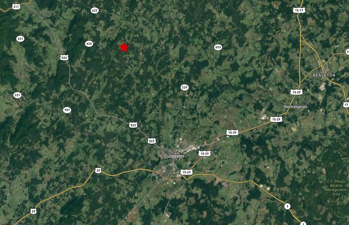 Image for 3 BR/2 BA Home w/Basement & 1,400' +/- of Hazel River Frontage on 25 +/- Acres in Culpeper County, VA--SELLING to the HIGHEST BIDDER via ONLINE ONLY BIDDING!!