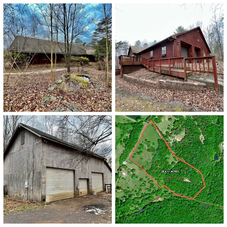 Image for Combo 1 and 2 -- 4 BR/2.5 BA Home w/Basement, Barn & Hazel River Frontage on 28.4 +/- Acres AND 3 BR/2 BA Home w/Basement & 1,400' +/- of Hazel River Frontage on 25 +/- Acres in Culpeper County, VA--SELLING to the HIGHEST BIDDER via ONLINE ONLY BIDDING!!