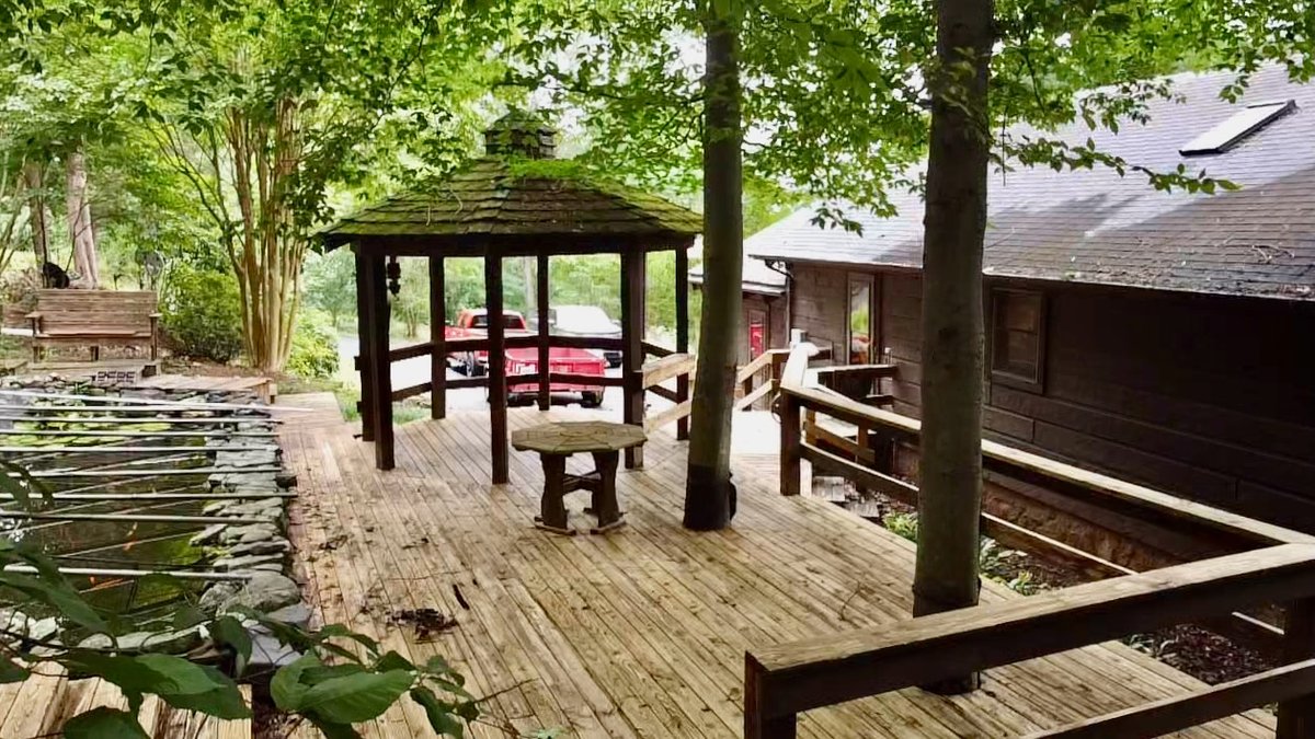 Image for 4 BR/2 BA Log Home on 7.9 +/- Acres w/400' +/- of Rapidan River Frontage & 2 Shops/Garages--Madison County, VA