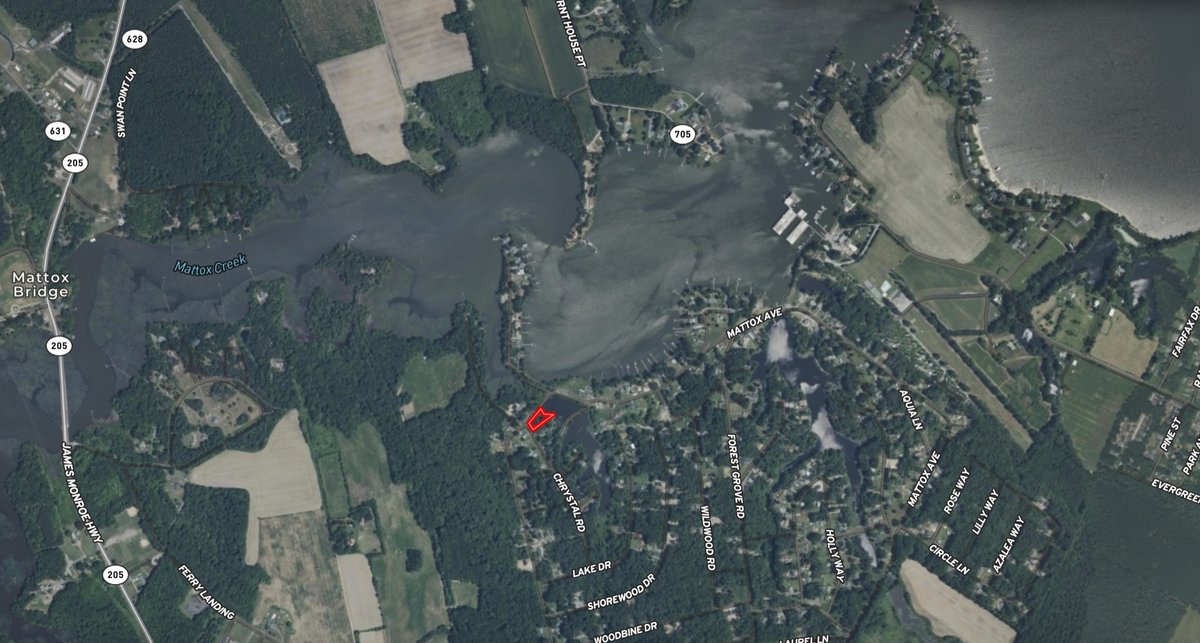 Image for 3 BR/2 BA Brick Home w/Basement Fronting Pond & Views of Mattox Creek in Colonial Beach, VA--SELLING to the HIGHEST BIDDER!!