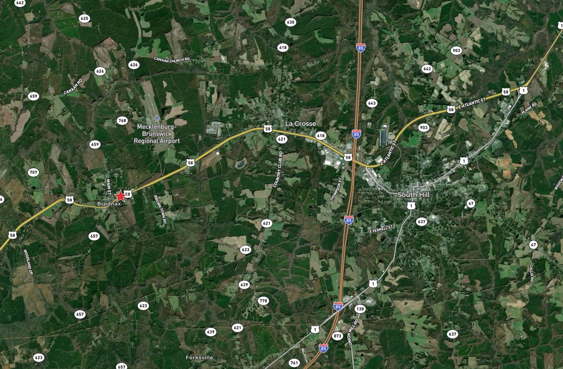Image for 1.2 +/- Acres Zoned Commercial/Industrial w/Dual Road Frontage in Mecklenburg County, VA--SELLING to the HIGHEST BIDDER via ONLINE ONLY BIDDING!!
