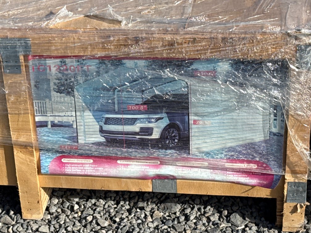 New 2026 SD Launch High-End Carport — 12' x 20' carport, model SDLC1220.