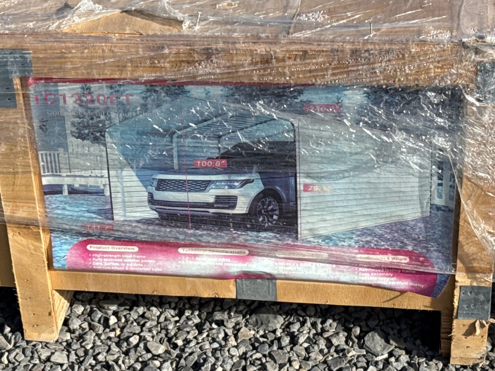 New 2026 SD Launch High-End Carport — 12' x 20' carport, model SDLC1220.