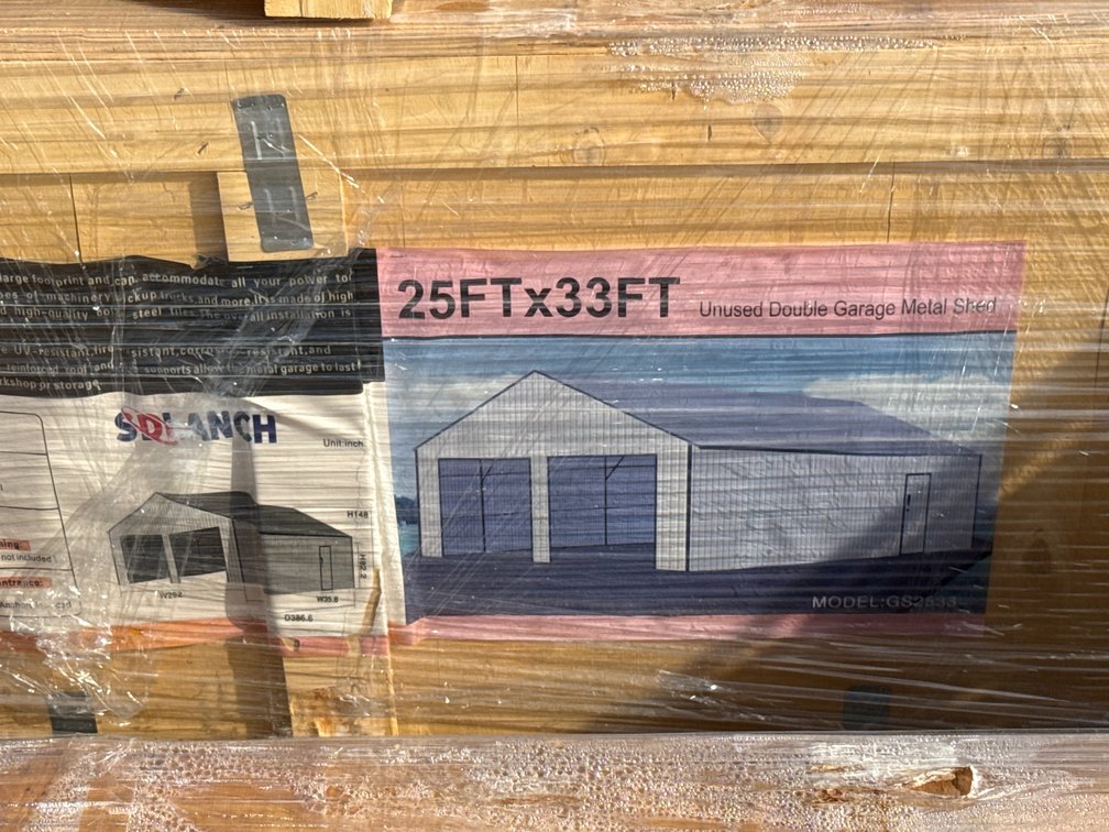 New 2026 SD Launch 25' x 33' All-Steel Carport, model SDLC2533FT.