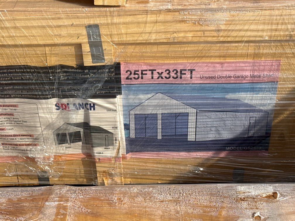 New 2026 SD Launch 25' x 33' All-Steel Carport, model SDLC2533FT.