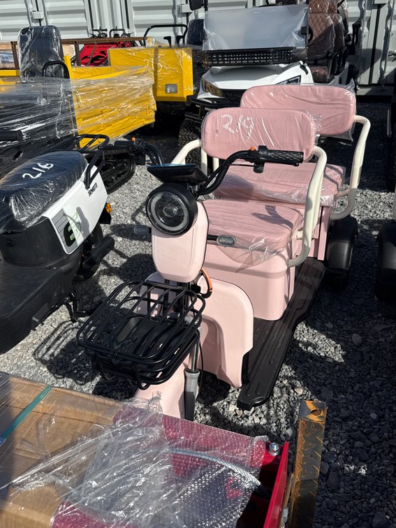 New 2026 Pink Mini Golf Cart, model MGC40.