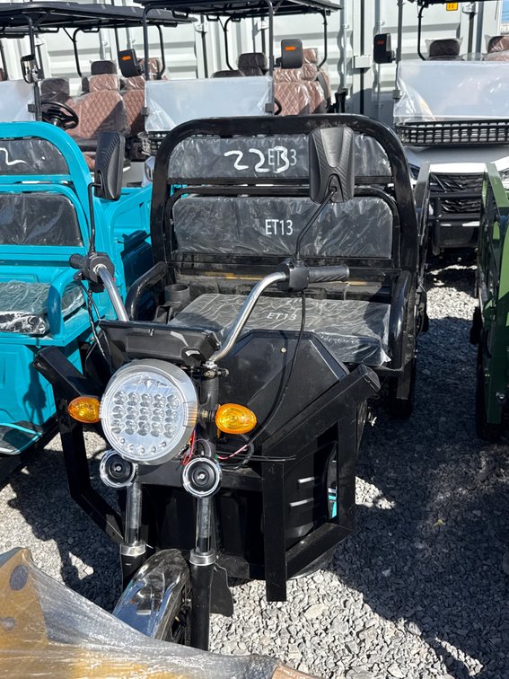 New 2026 Teal ET13 Electric Tricycle Dump Bed.
