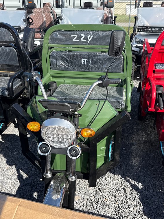 New 2026 Teal ET13 Electric Tricycle Dump Bed.