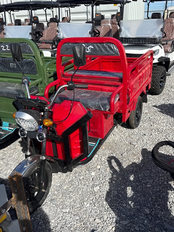 New 2026 Teal ET13 Electric Tricycle Dump Bed.