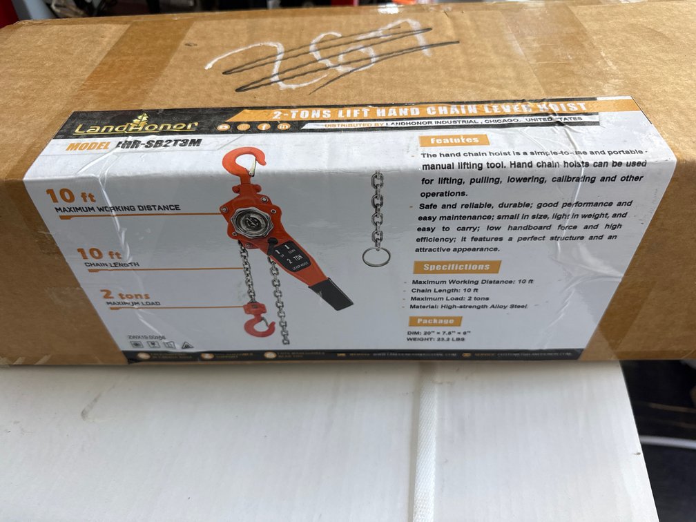 LandHonor 2-Ton Lever Chain Hoist